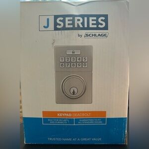 J-Series by Schlage® Keypad Deadbolt with Gatlin Trim in Satin Nickel